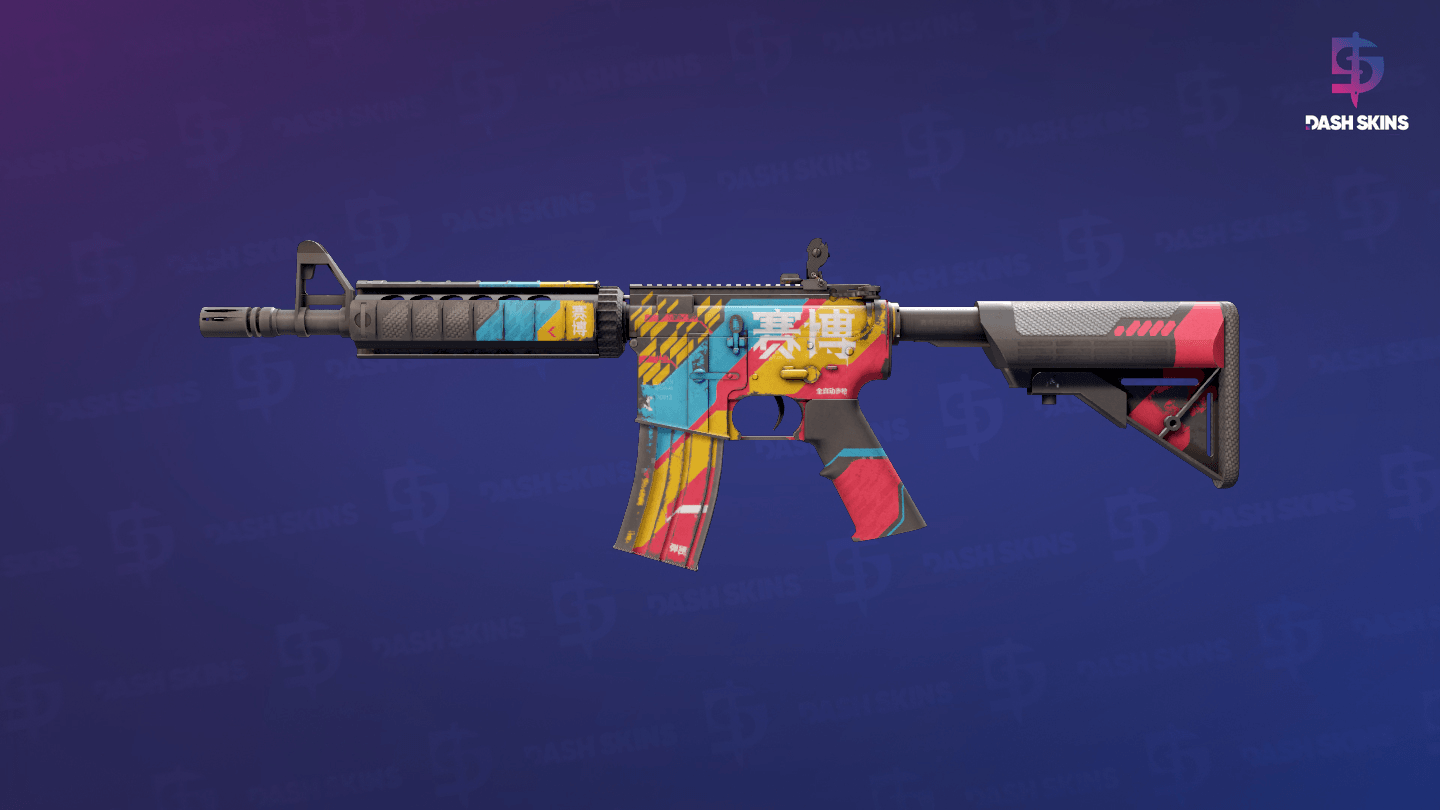 M4A4 | Cyber Security (Well-Worn) Screenshot Playside