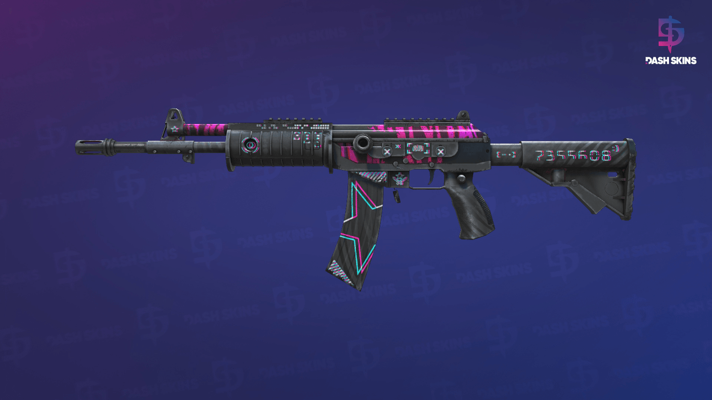 Galil AR | Chromatic Aberration (Battle-Scarred) Screenshot Playside