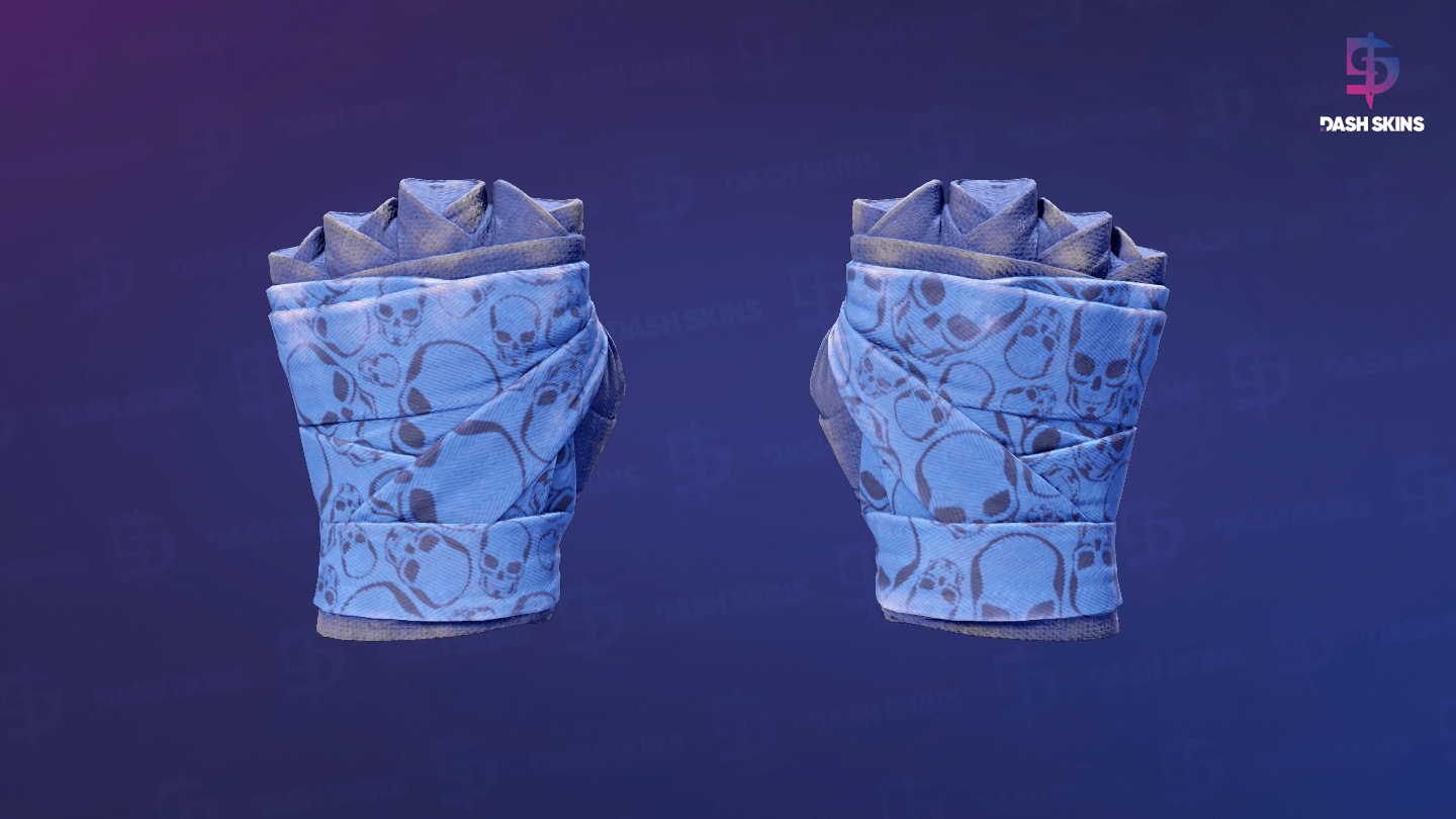 ★ Hand Wraps | Cobalt Skulls (Field-Tested) Screenshot Playside