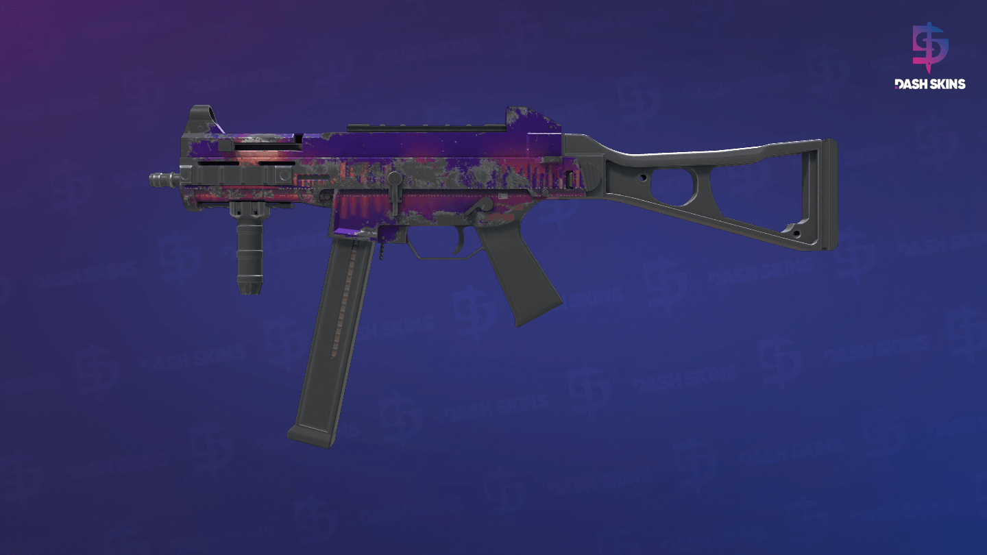 UMP-45 | Moonrise (Well-Worn) Screenshot Playside