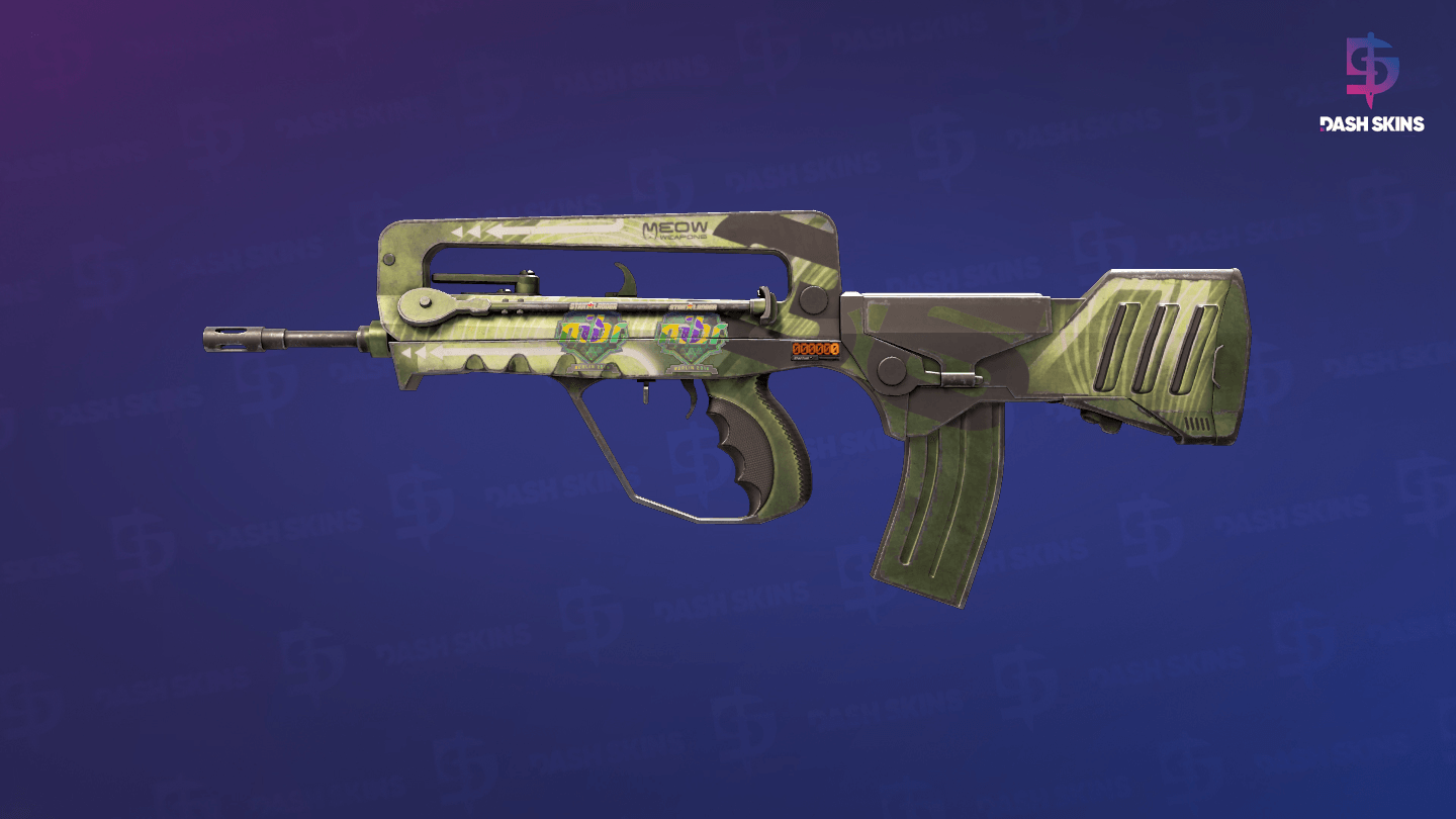 StatTrak™ FAMAS | Meow 36 (Minimal Wear) Screenshot Playside