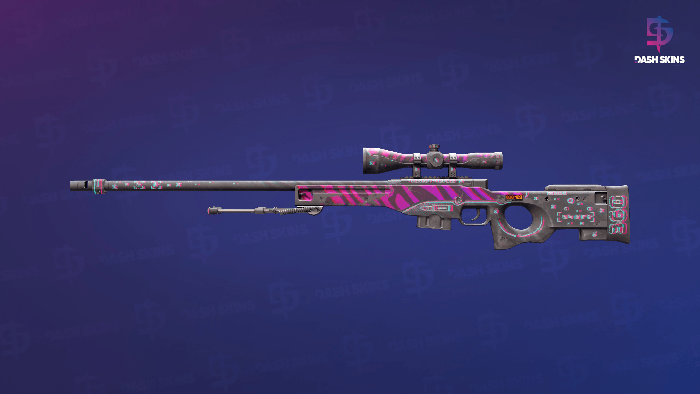 StatTrak™ AWP | Chromatic Aberration (Well-Worn) Screenshot Playside