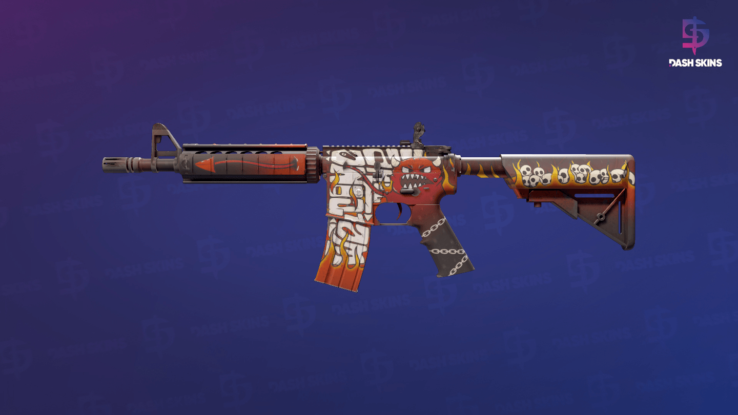 M4A4 | Hellfire (Factory New) Screenshot Playside