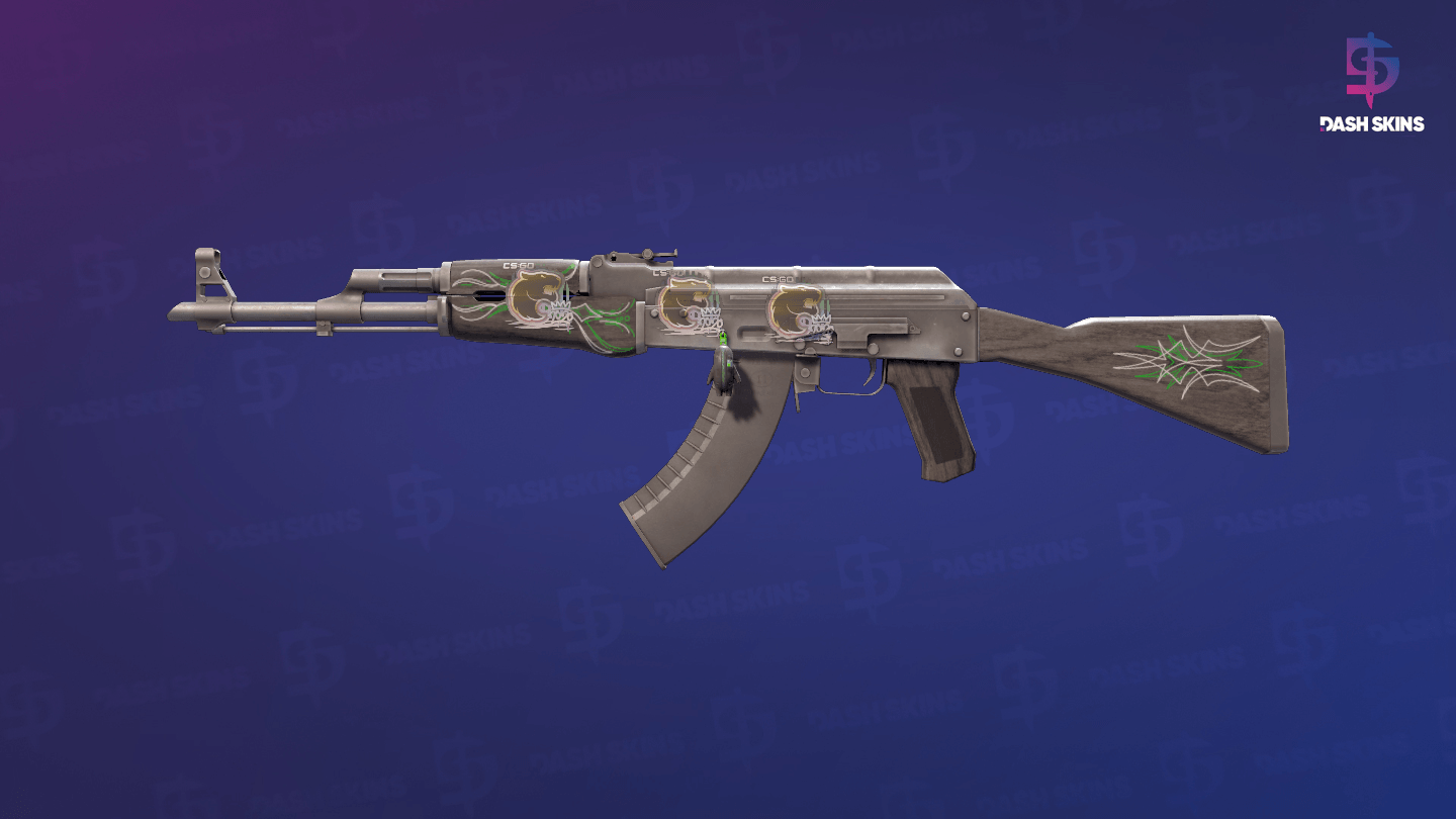 AK-47 | Emerald Pinstripe (Field-Tested) Screenshot Playside