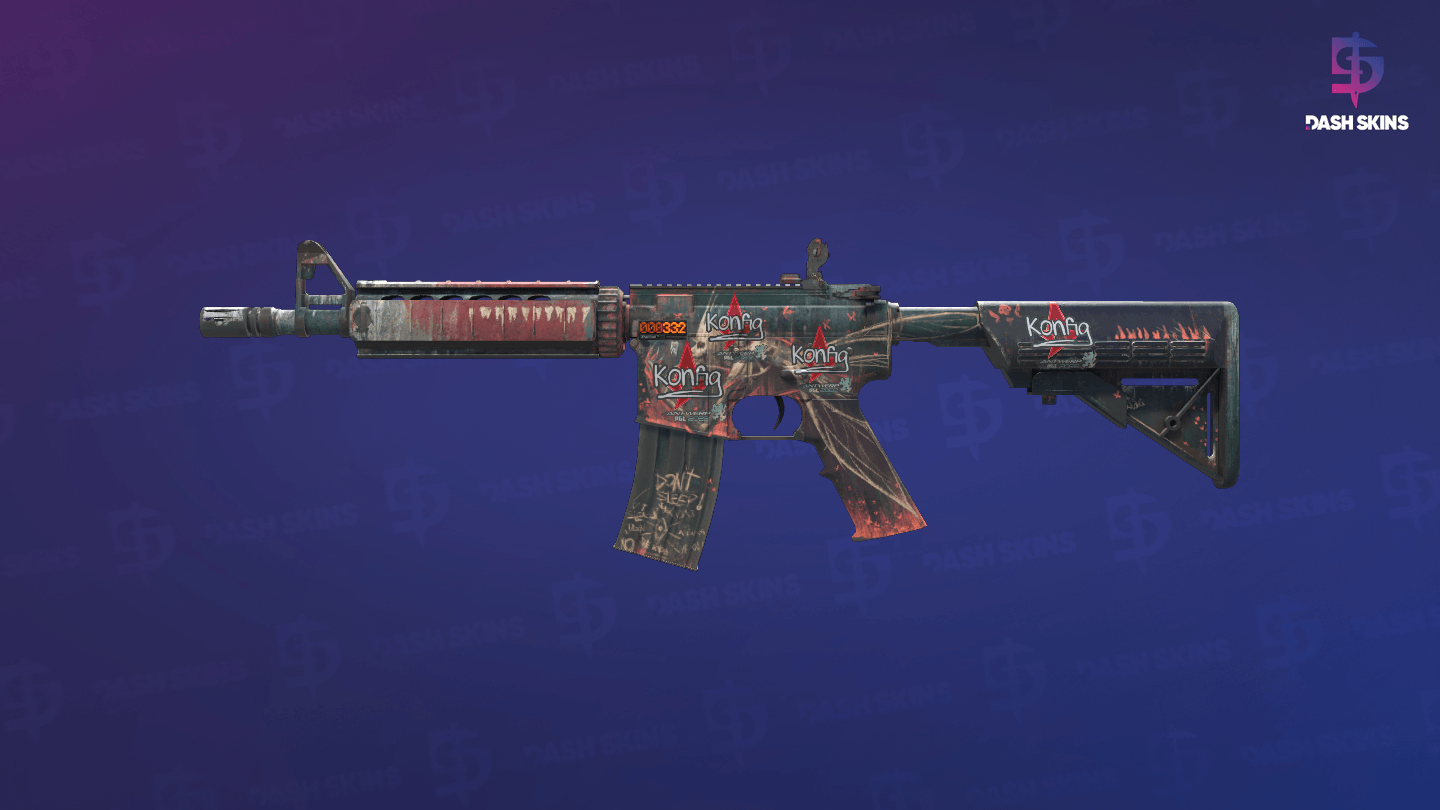 StatTrak™ M4A4 | Tooth Fairy (Battle-Scarred) Screenshot Playside