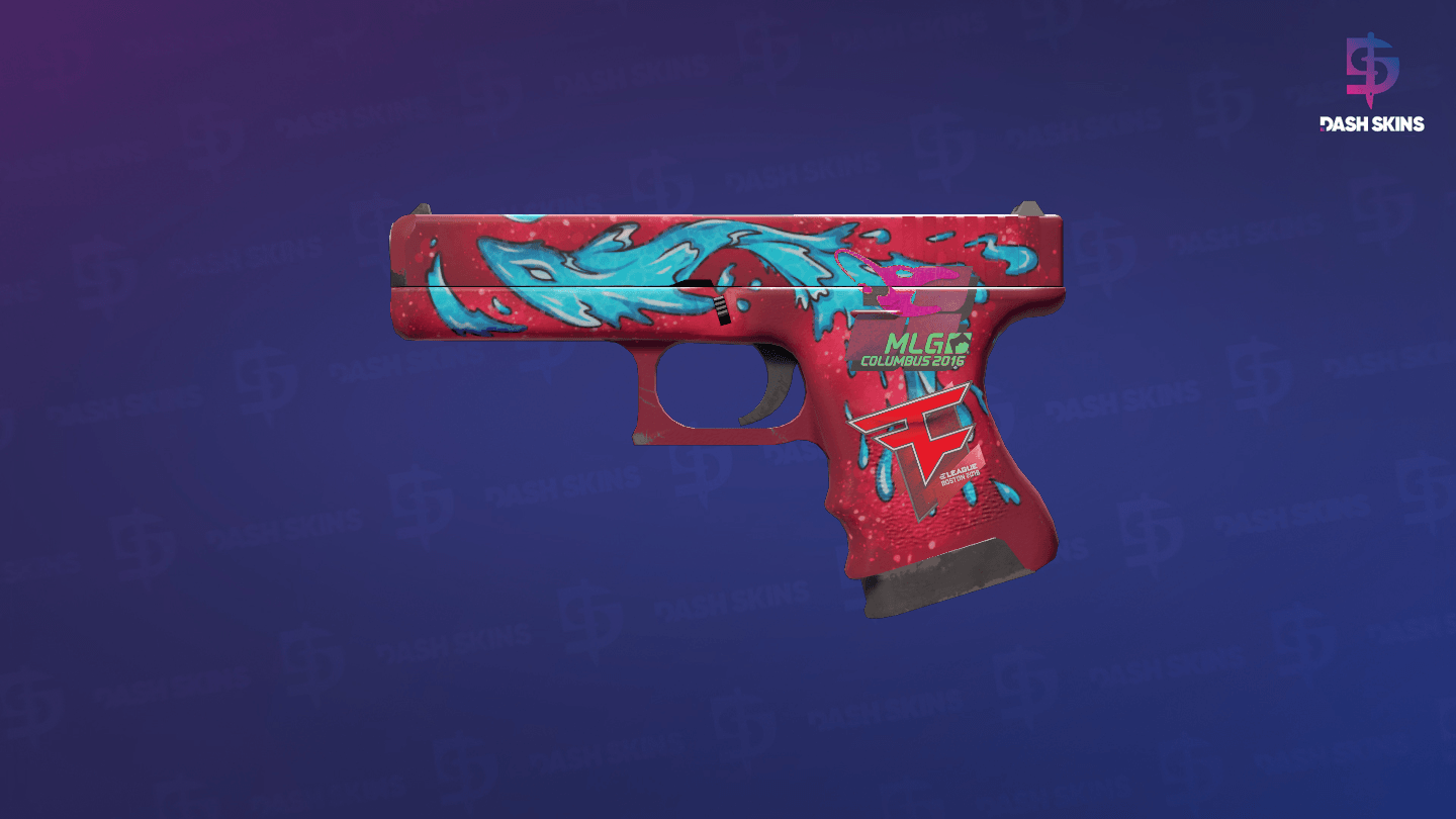 Glock-18 | Water Elemental (Minimal Wear) Screenshot Playside