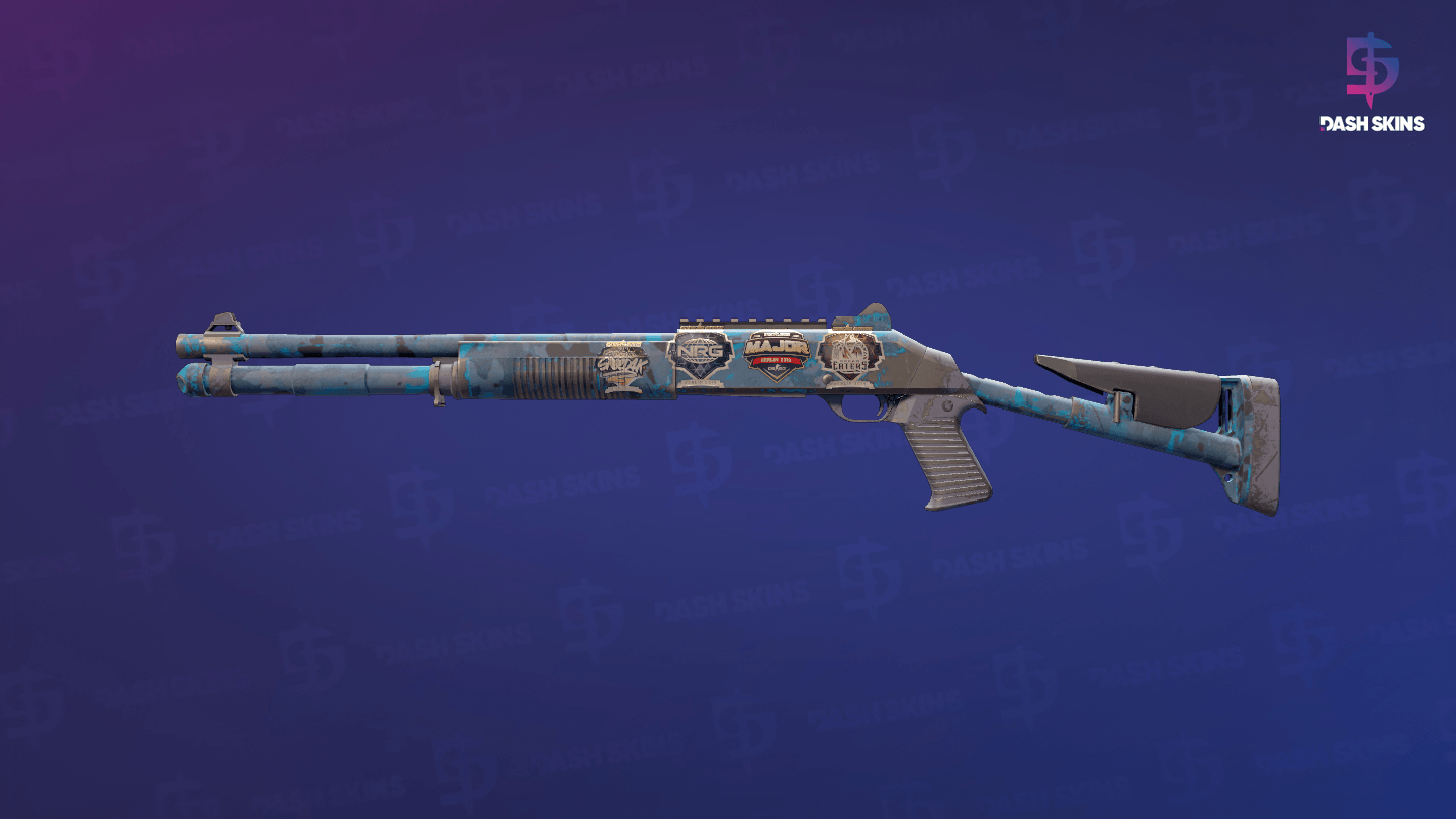 Souvenir XM1014 | VariCamo Blue (Field-Tested) Screenshot Playside