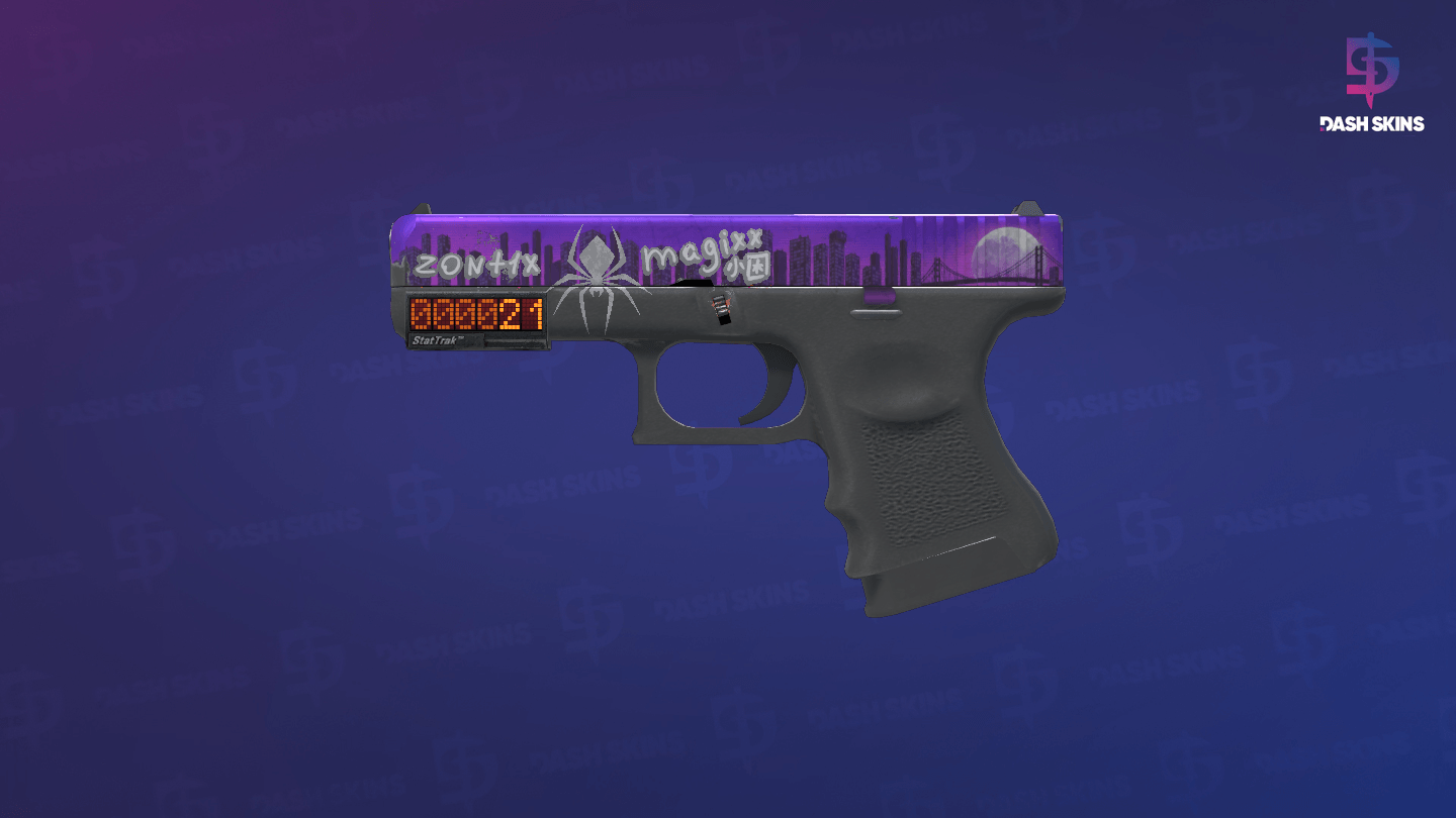 StatTrak™ Glock-18 | Moonrise (Field-Tested) Screenshot Playside