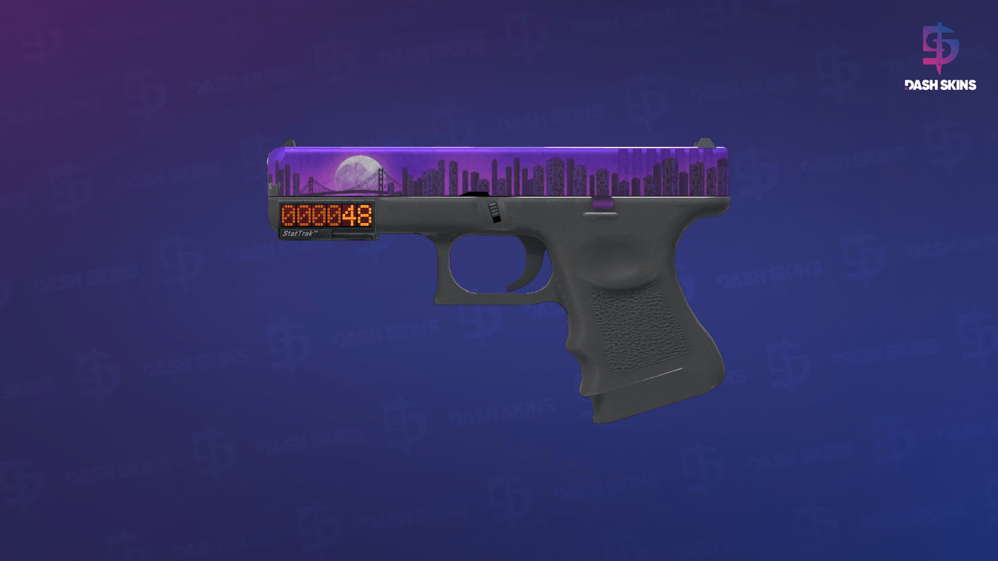 StatTrak™ Glock-18 | Moonrise (Minimal Wear) Screenshot Playside
