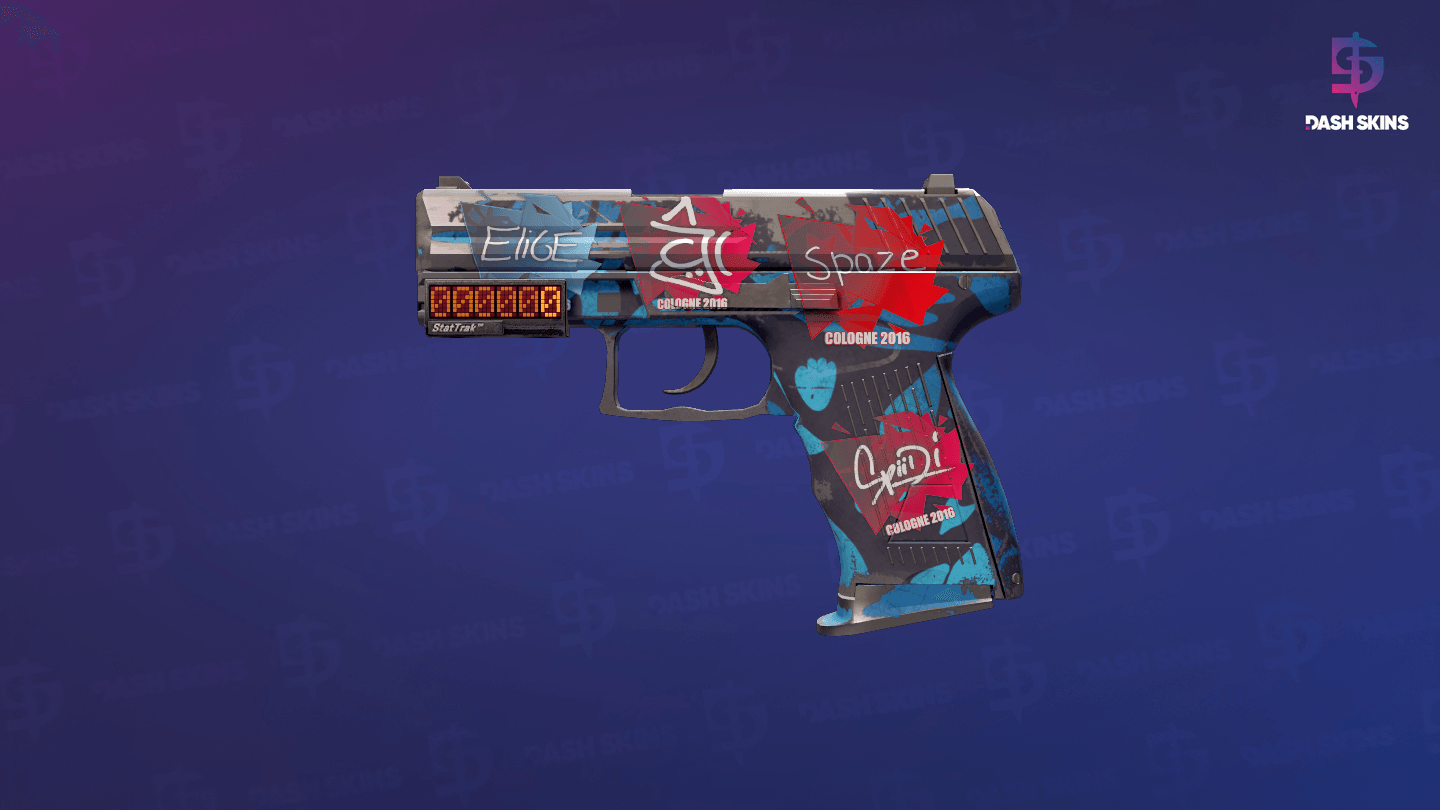 StatTrak™ P2000 | Oceanic (Battle-Scarred) Screenshot Playside