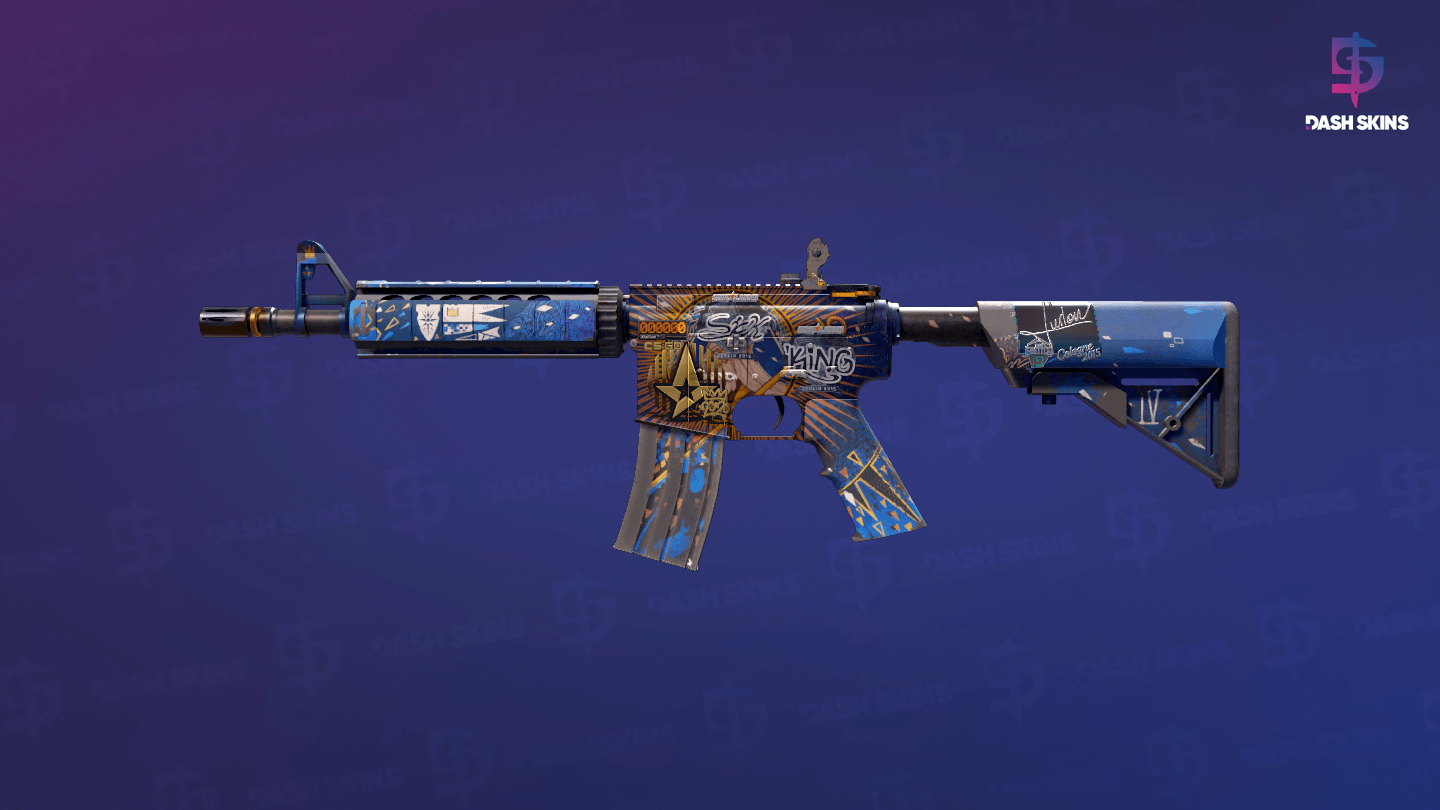 StatTrak™ M4A4 | The Emperor (Battle-Scarred) Screenshot Playside