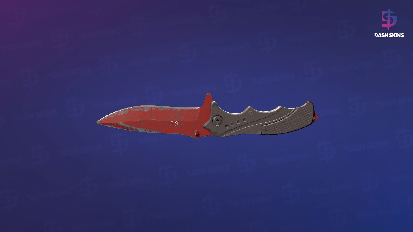 ★ StatTrak™ Nomad Knife | Crimson Web (Battle-Scarred) Screenshot Playside
