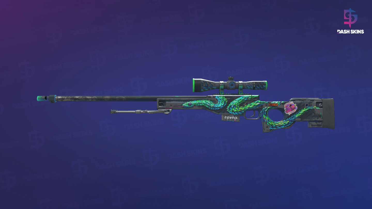 StatTrak™ AWP | Atheris (Battle-Scarred) Screenshot Playside