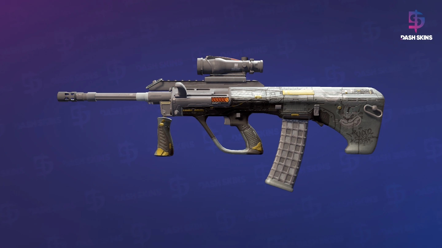 StatTrak™ AUG | Tom Cat (Well-Worn) Screenshot Playside