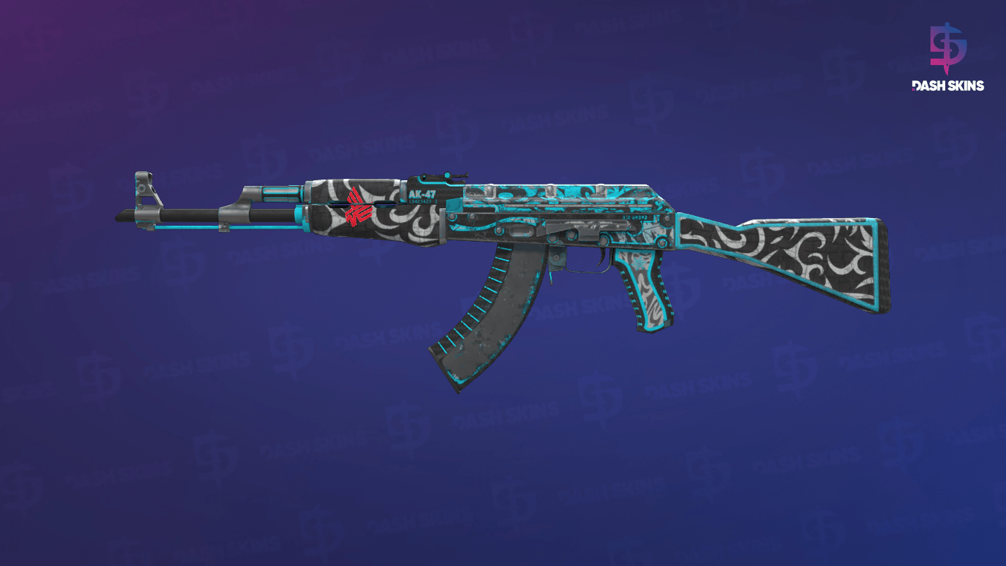 AK-47 | Frontside Misty (Battle-Scarred) Screenshot Playside