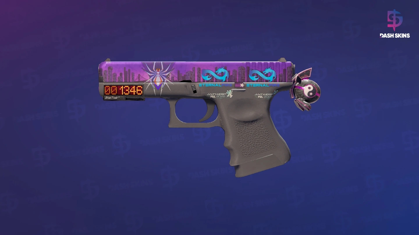 StatTrak™ Glock-18 | Moonrise (Field-Tested) Screenshot Playside