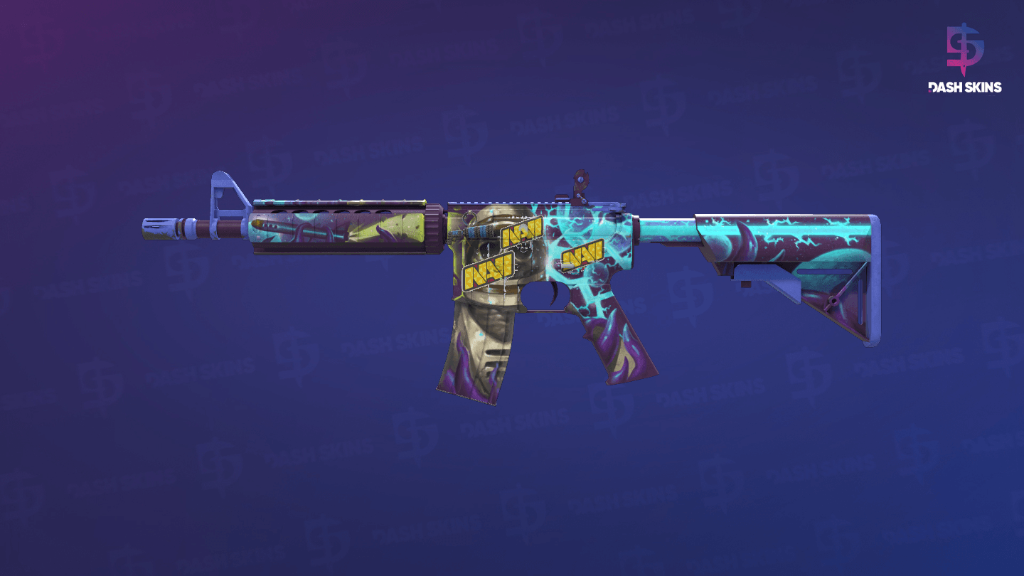 M4A4 | Desolate Space (Well-Worn) Screenshot Playside