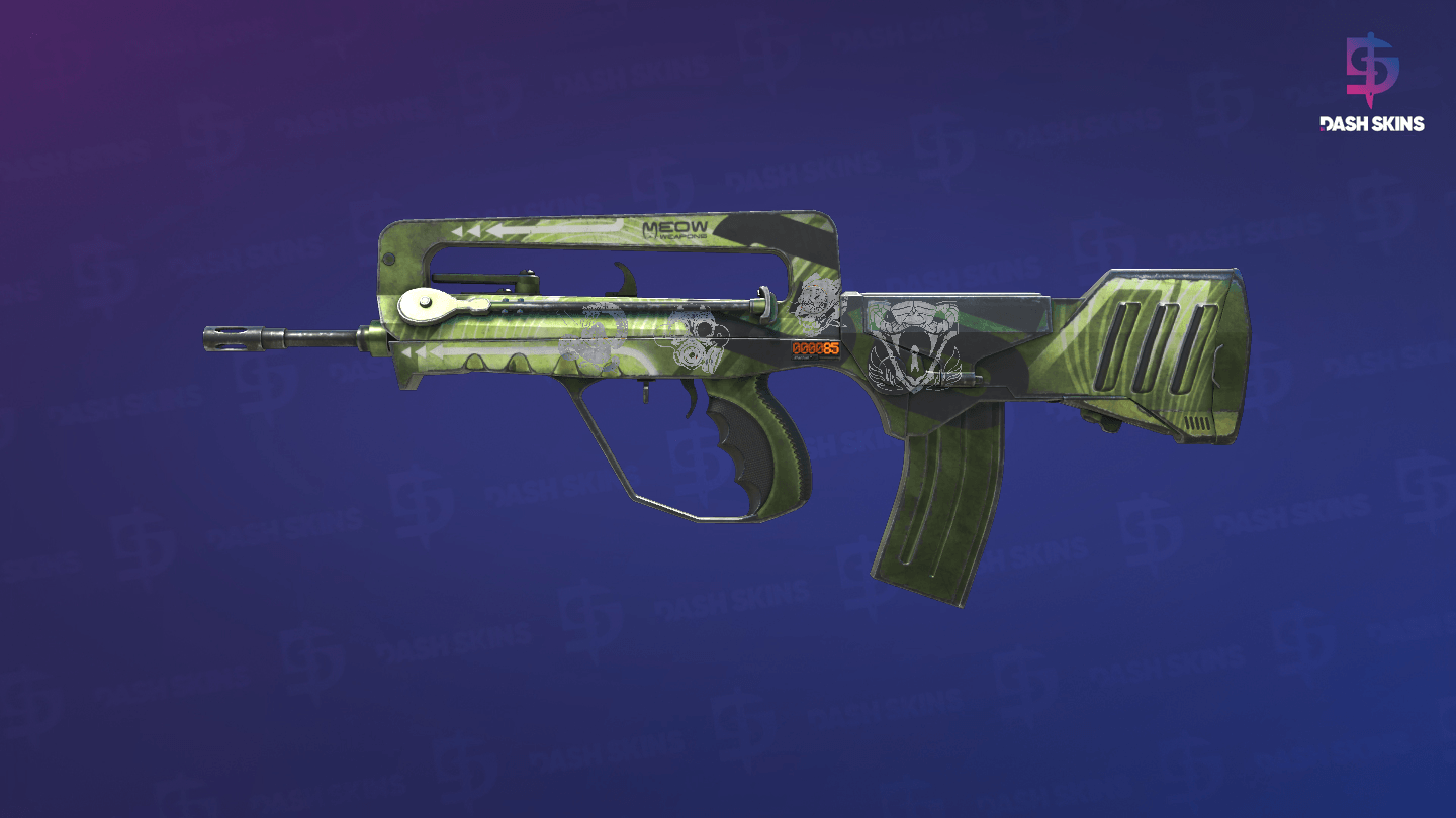 StatTrak™ FAMAS | Meow 36 (Minimal Wear) Screenshot Playside