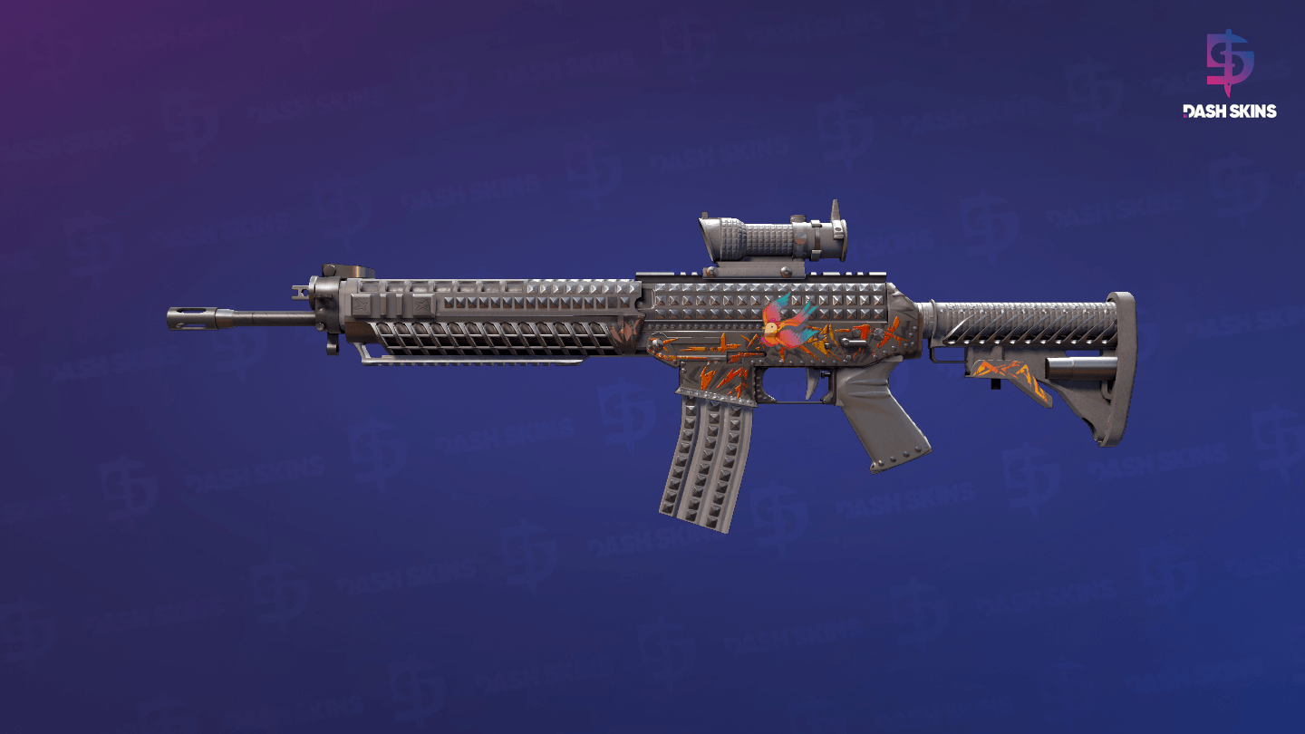 SG 553 | Heavy Metal (Minimal Wear) Screenshot Playside