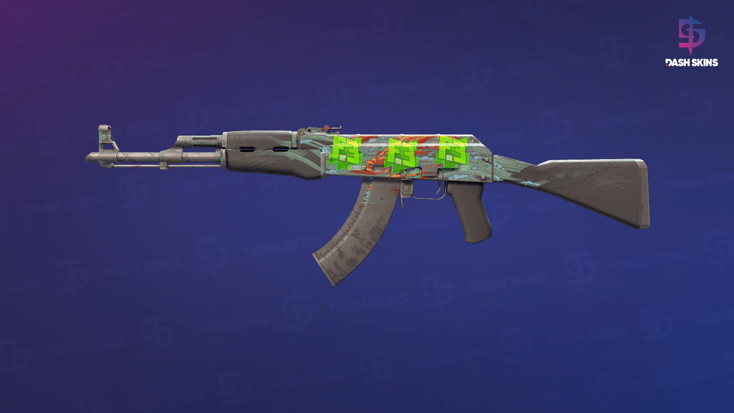 AK-47 | Aquamarine Revenge (Battle-Scarred) Screenshot Playside