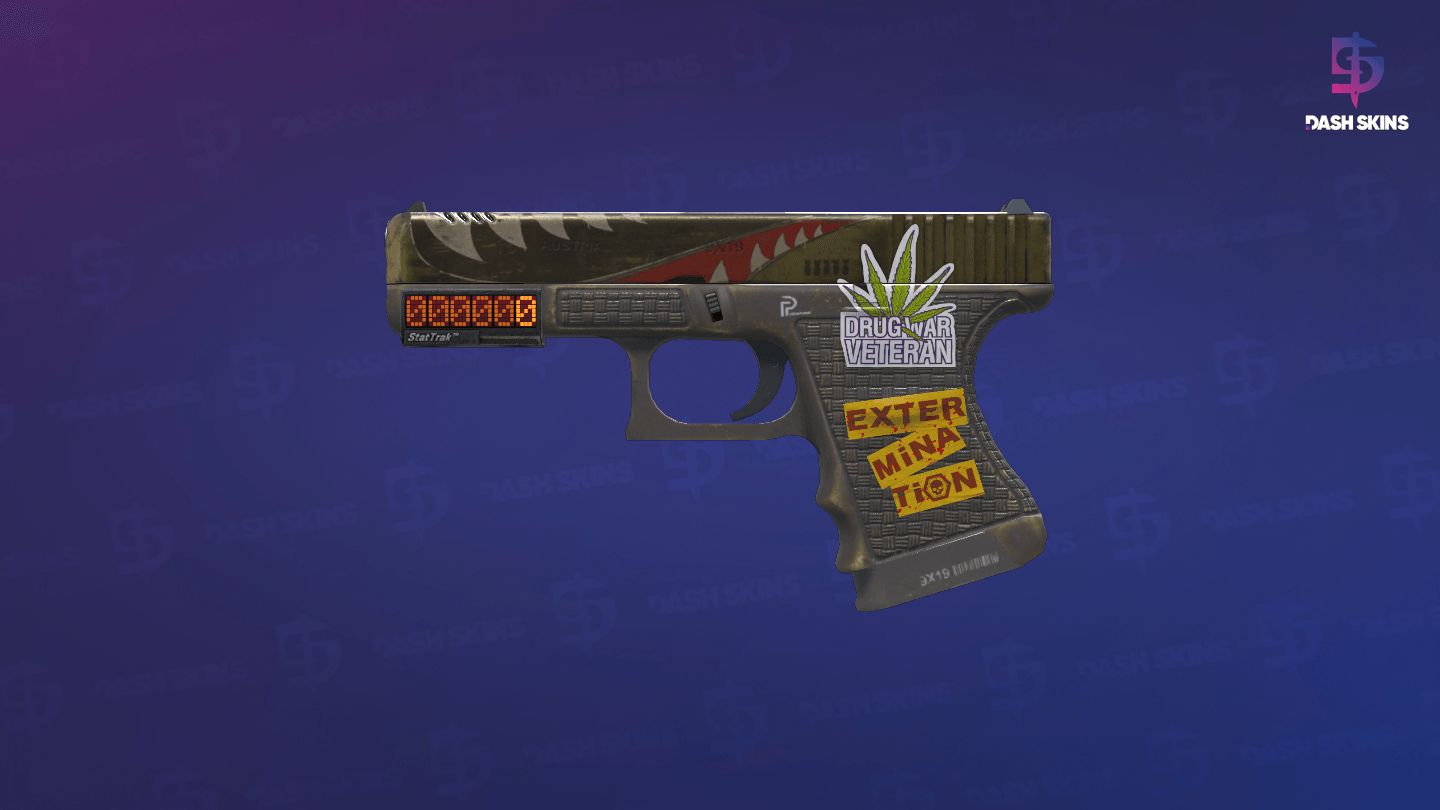 StatTrak™ Glock-18 | Warhawk (Field-Tested) Screenshot Playside