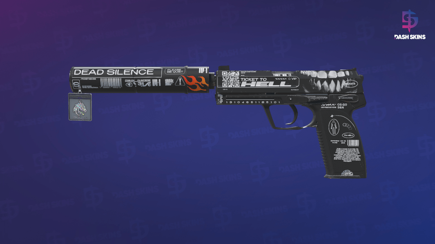 USP-S | Ticket to Hell (Minimal Wear) Screenshot Playside
