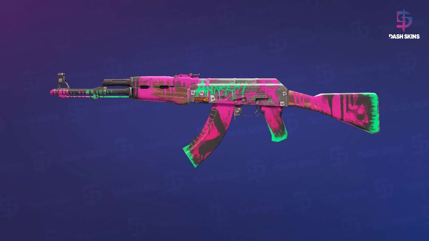 StatTrak™ AK-47 | Neon Revolution (Minimal Wear) Screenshot Playside