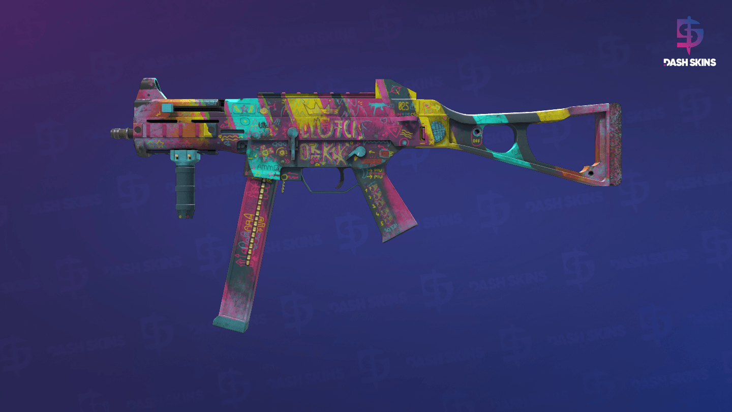UMP-45 | Wild Child (Well-Worn) Screenshot Playside