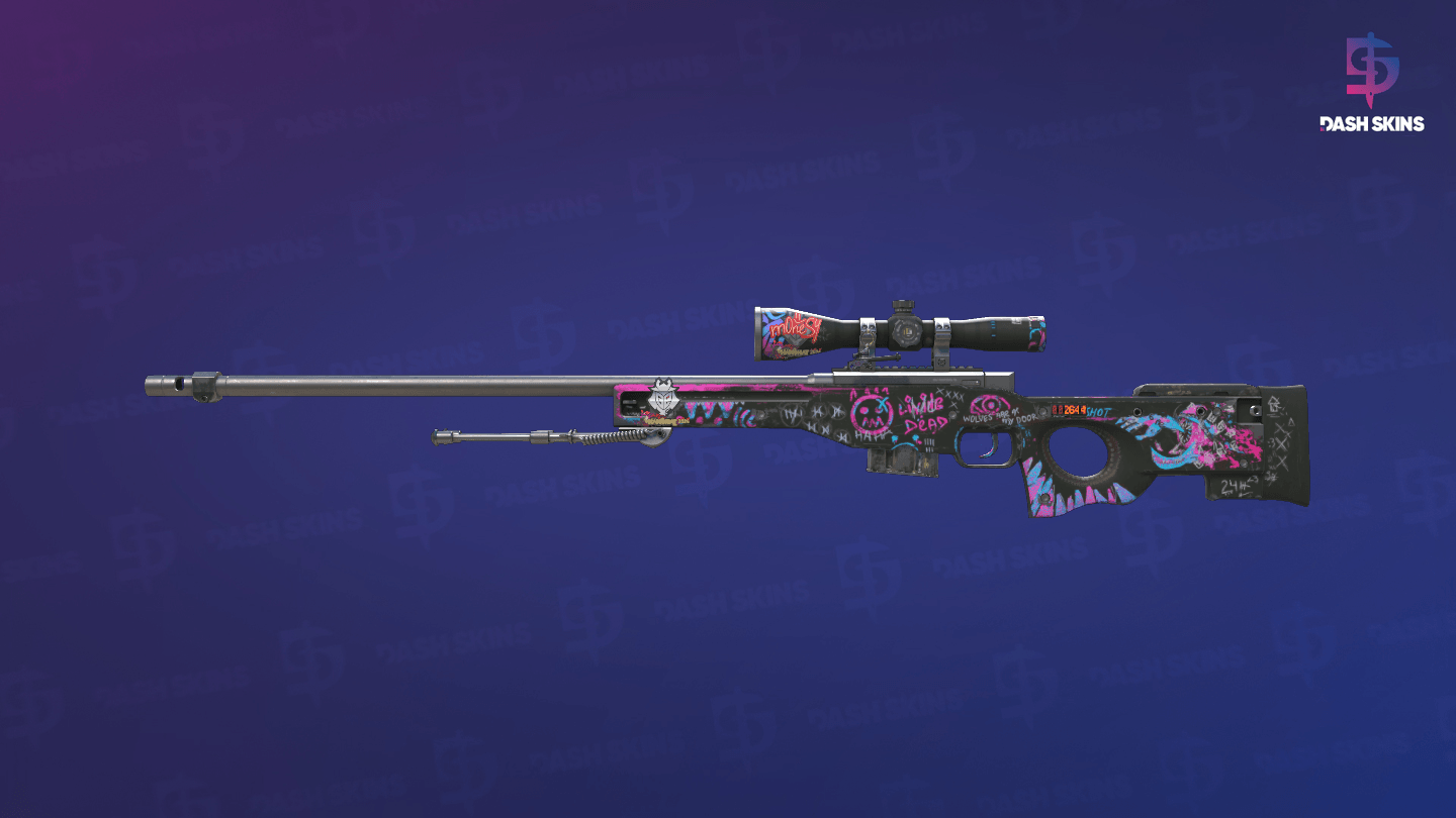 StatTrak™ AWP | Fever Dream (Field-Tested) Screenshot Playside