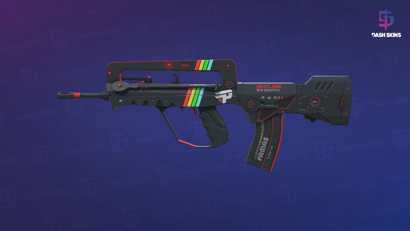FAMAS | ZX Spectron (Minimal Wear) Screenshot Playside