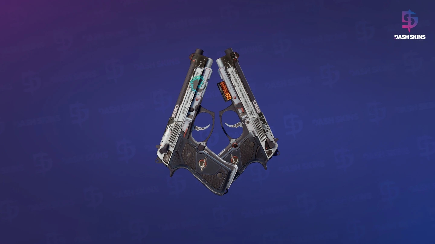 StatTrak™ Dual Berettas | Dezastre (Field-Tested) Screenshot Playside