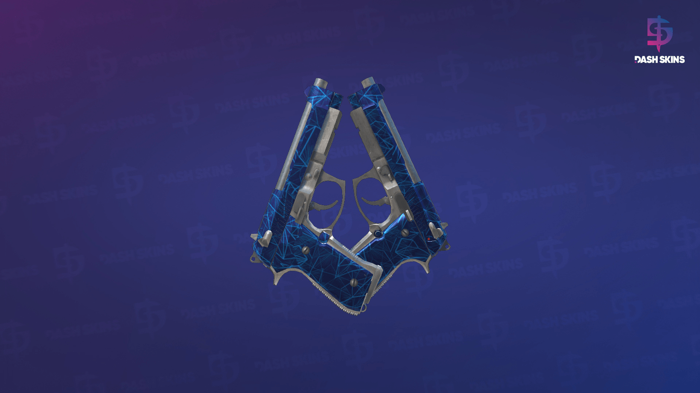 Dual Berettas | Cobalt Quartz (Factory New) Screenshot Playside