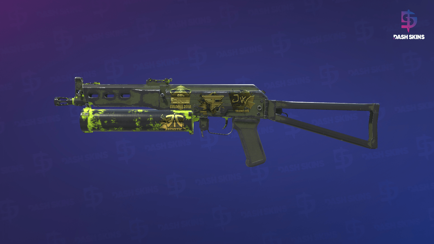 Souvenir PP-Bizon | Chemical Green (Battle-Scarred) Screenshot Playside
