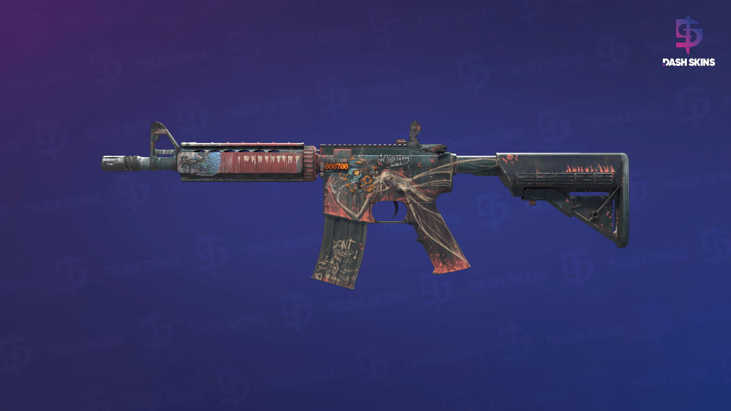 StatTrak™ M4A4 | Tooth Fairy (Battle-Scarred) Screenshot Playside