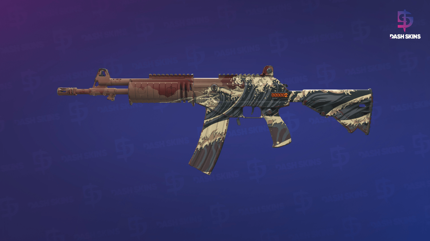 StatTrak™ Galil AR | Crimson Tsunami (Minimal Wear) Screenshot Playside