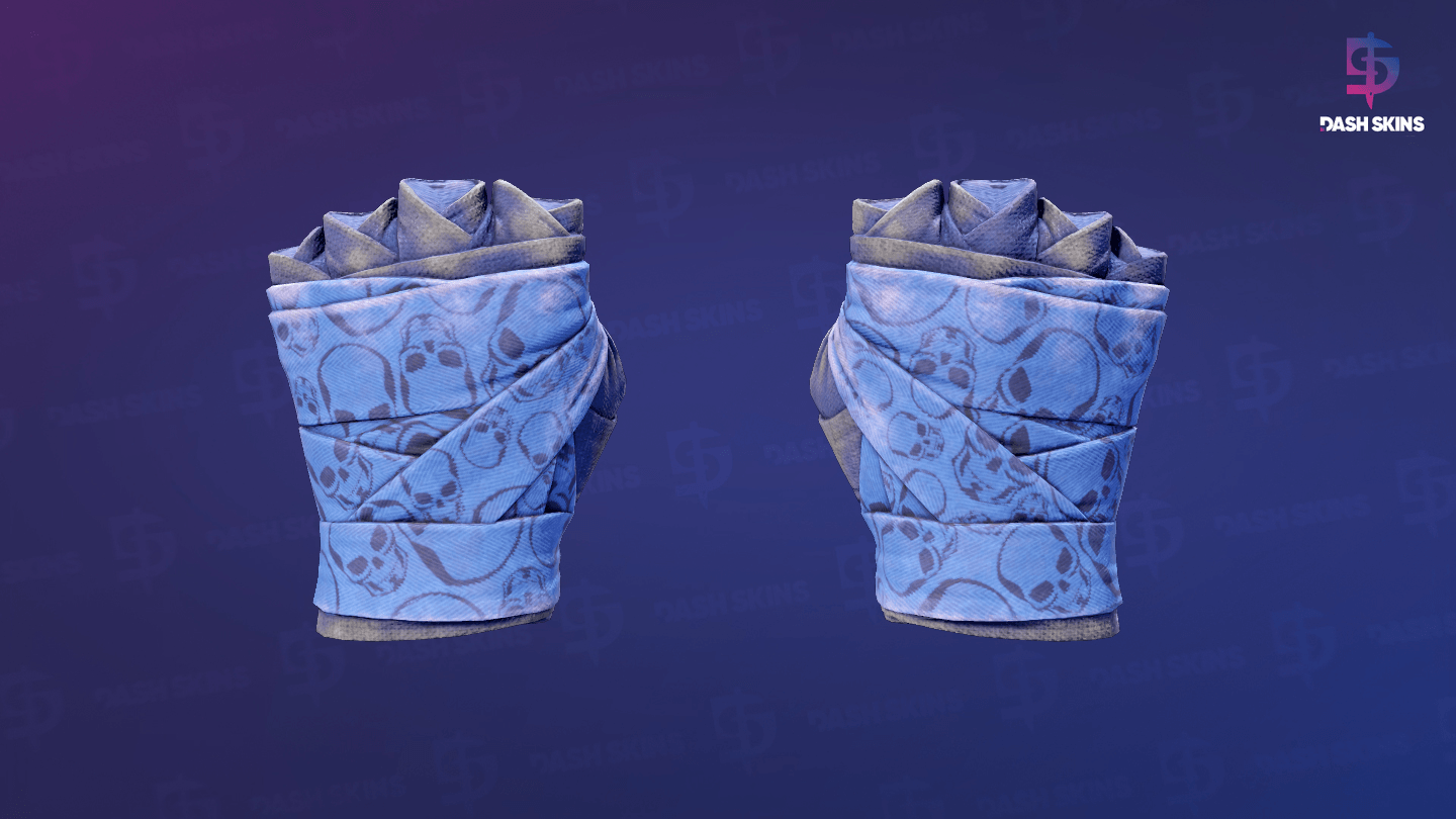 ★ Hand Wraps | Cobalt Skulls (Battle-Scarred) Screenshot Playside