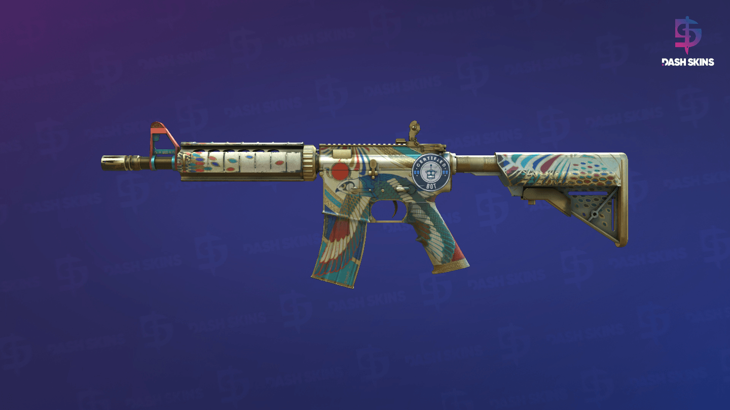 M4A4 | Eye of Horus (Well-Worn) Screenshot Playside