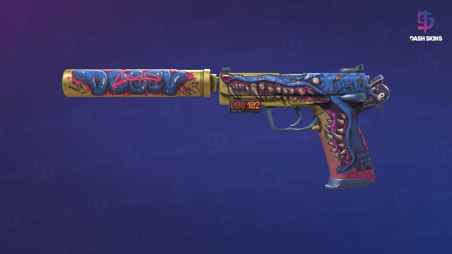 StatTrak™ USP-S | Jawbreaker (Well-Worn) Screenshot Playside