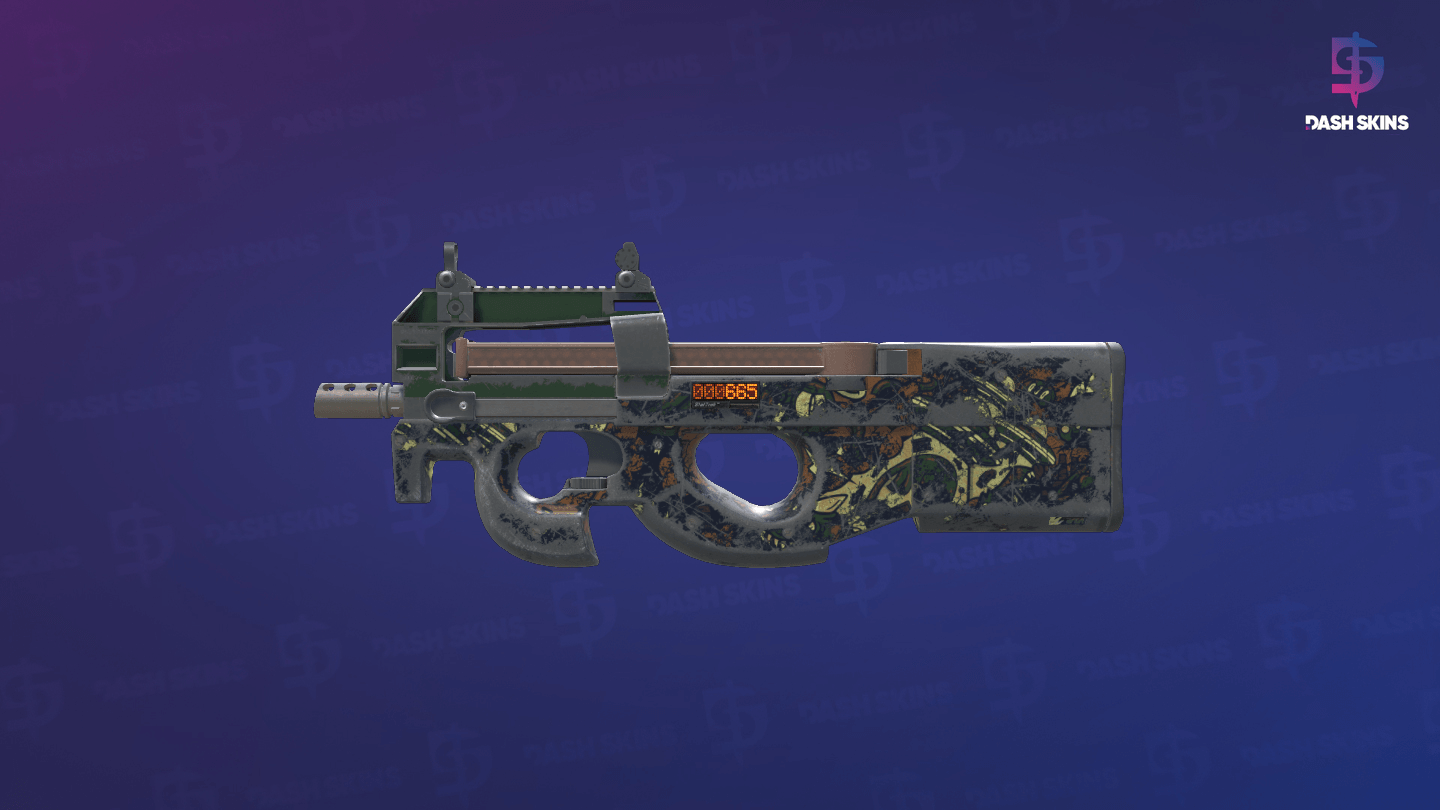 StatTrak™ P90 | Cocoa Rampage (Battle-Scarred) Screenshot Playside