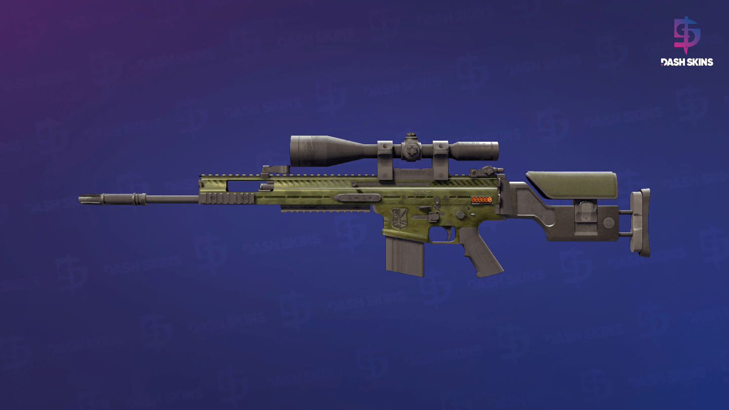 StatTrak™ SCAR-20 | Green Marine (Battle-Scarred) Screenshot Playside
