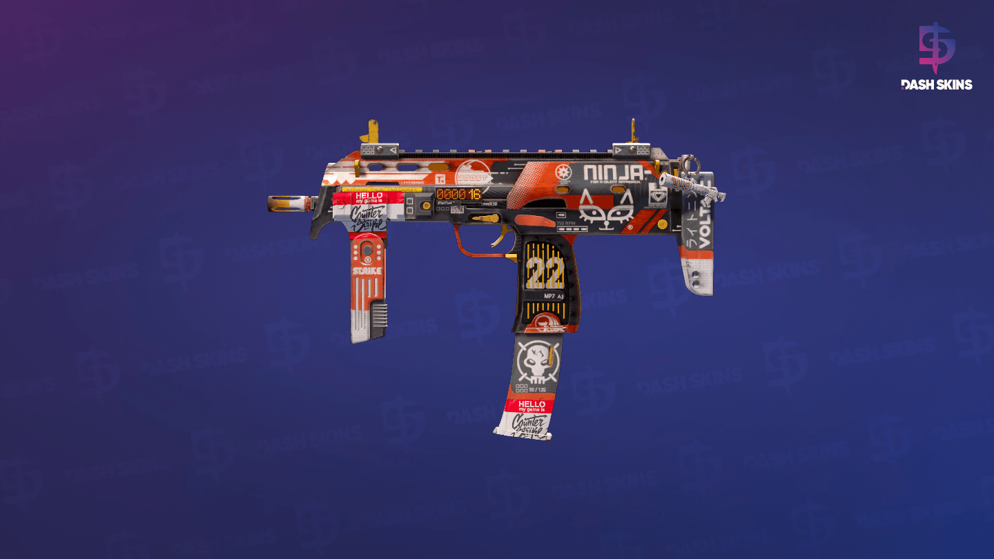 StatTrak™ MP7 | Bloodsport (Minimal Wear) Screenshot Playside