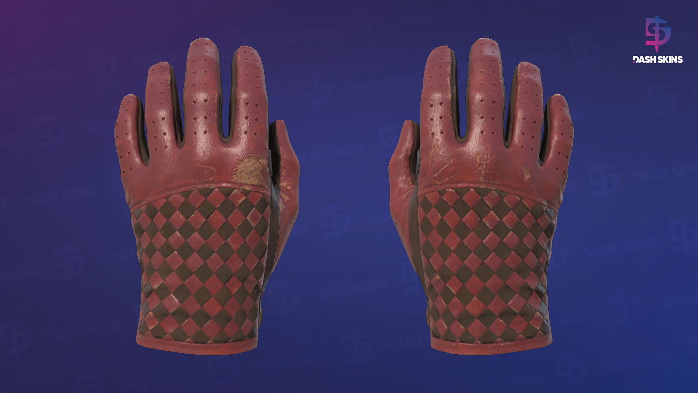 ★ Driver Gloves | Crimson Weave (Well-Worn) Screenshot Playside