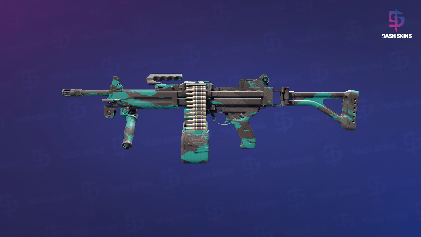 Negev | Terrain (Minimal Wear) Screenshot Playside