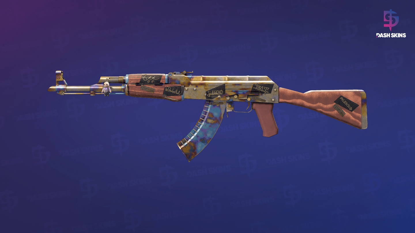 AK-47 | Case Hardened (Well-Worn) Screenshot Playside
