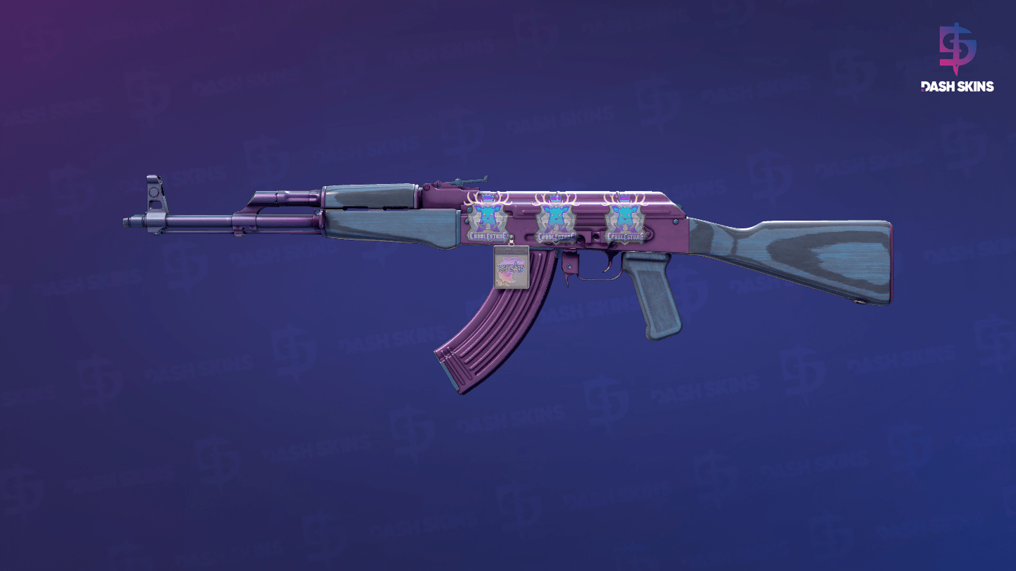 AK-47 | Midnight Laminate (Minimal Wear) Screenshot Playside