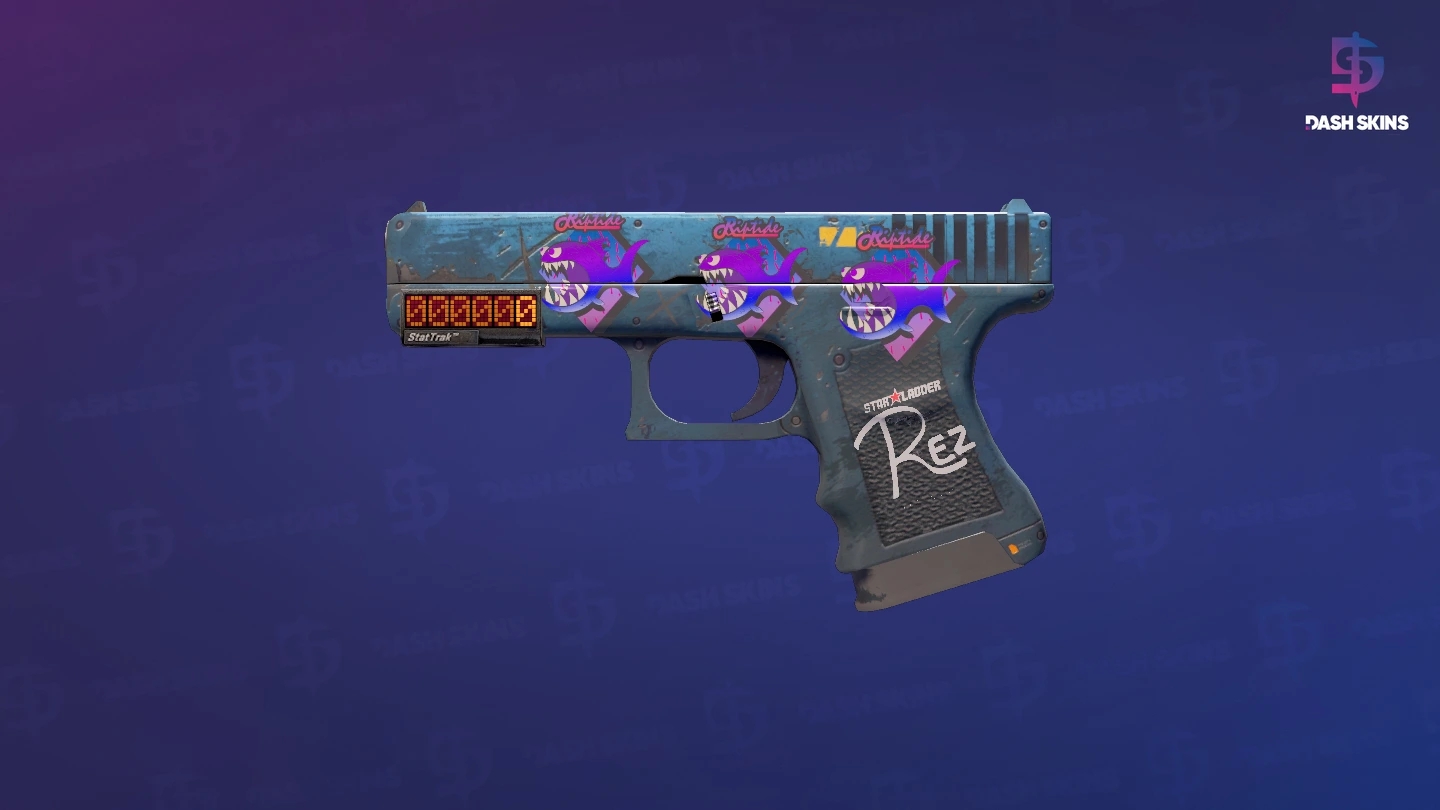 StatTrak™ Glock-18 | Off World (Battle-Scarred) Screenshot Playside