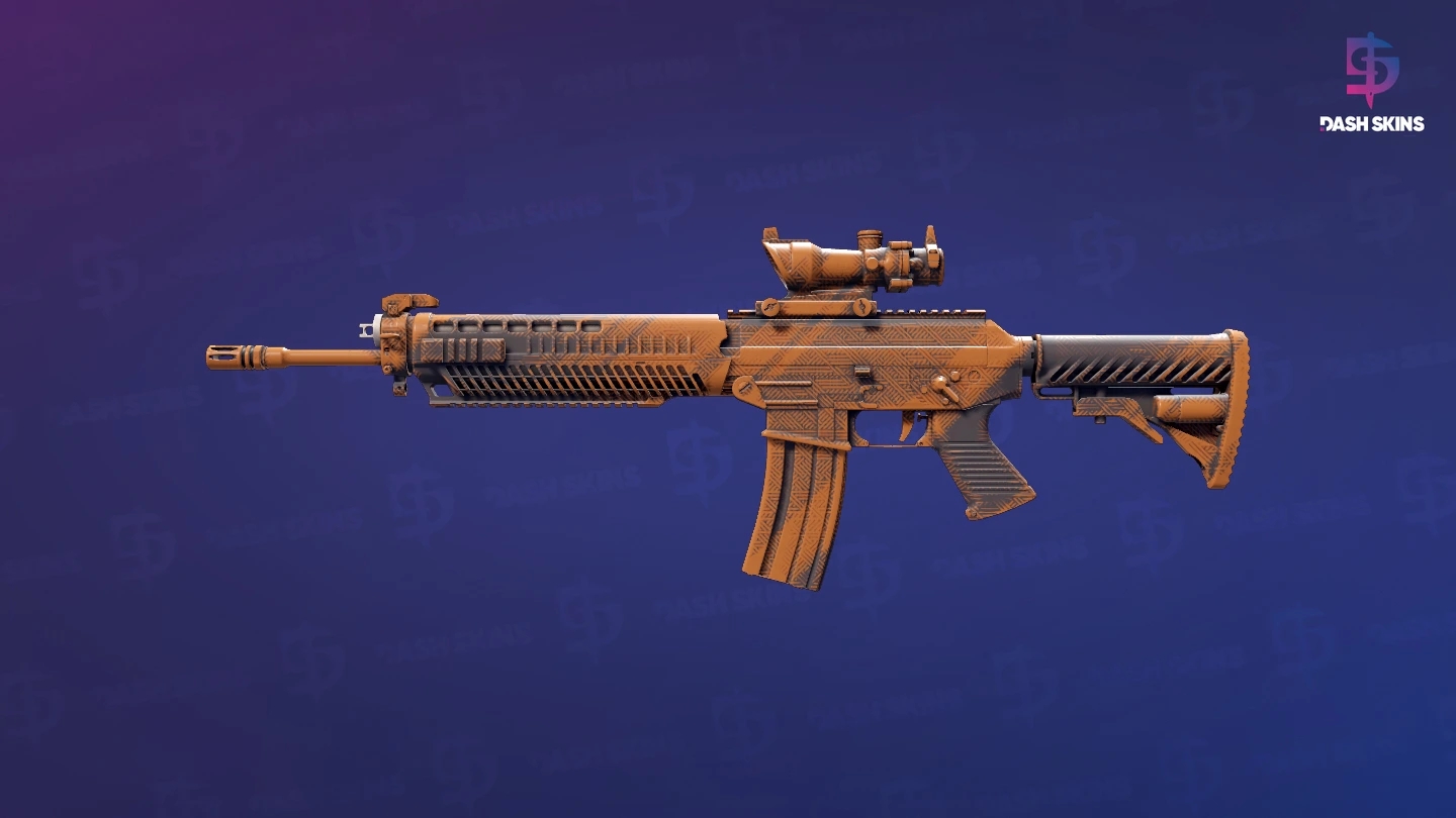 SG 553 | Basket Halftone (Factory New) Screenshot Playside