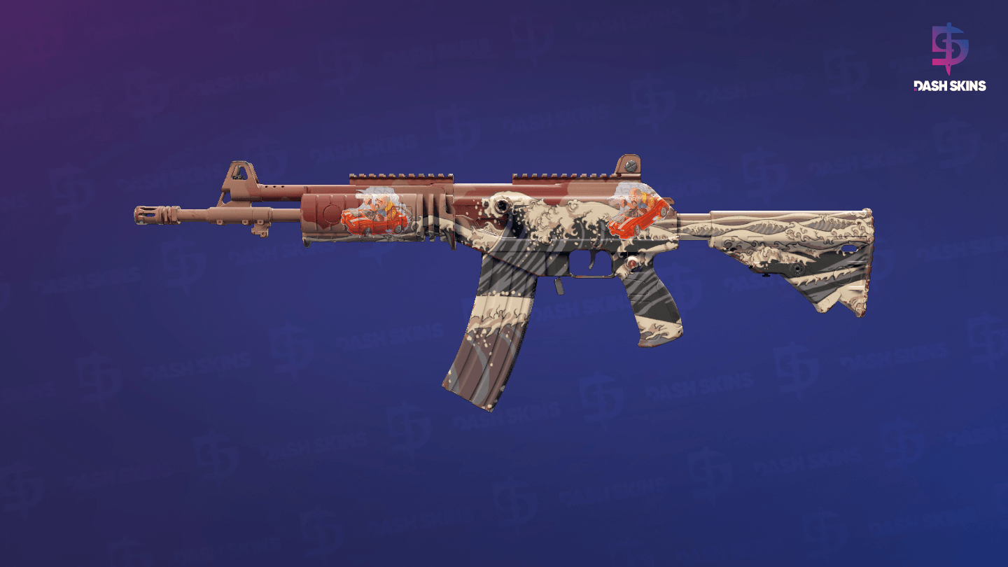 Galil AR | Crimson Tsunami (Factory New) Screenshot Playside