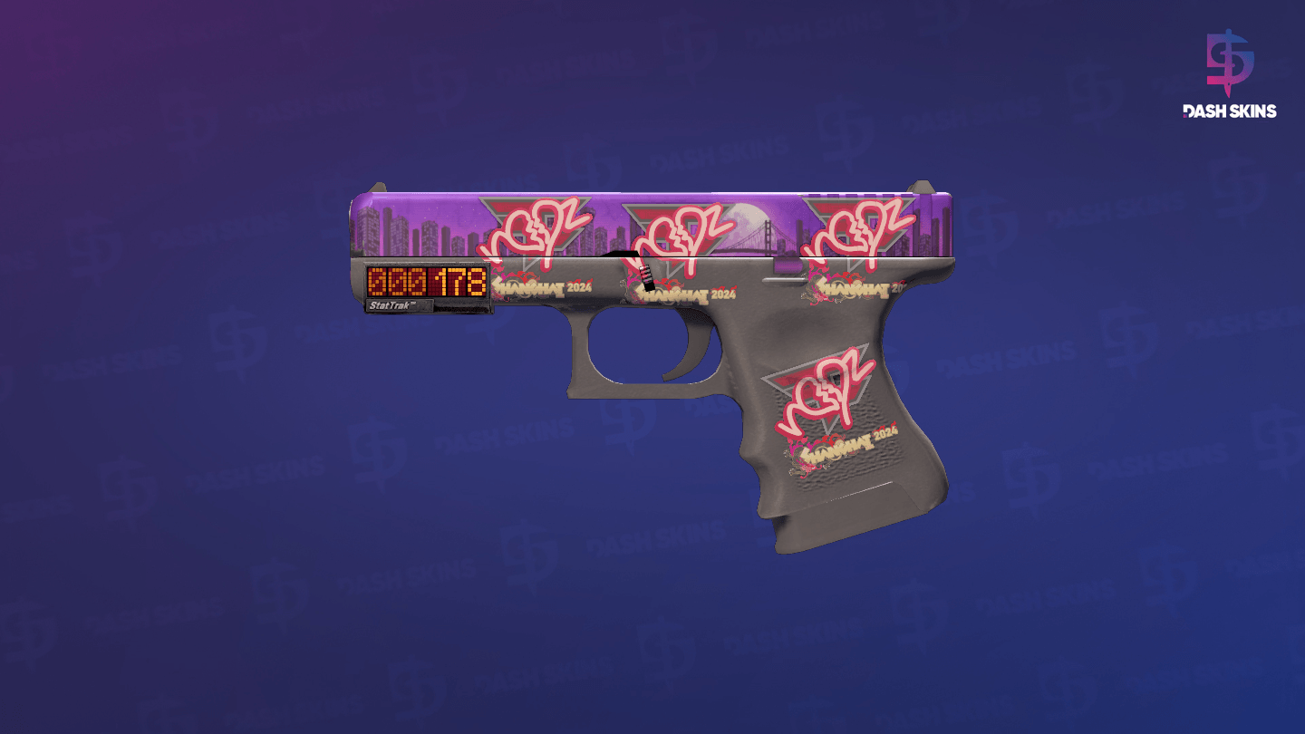 StatTrak™ Glock-18 | Moonrise (Minimal Wear) Screenshot Playside