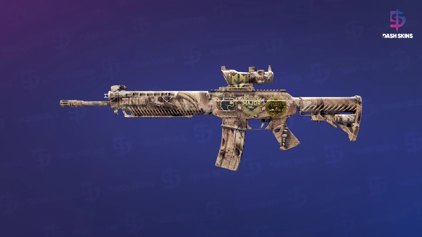 Souvenir SG 553 | Bleached (Minimal Wear) Screenshot Playside